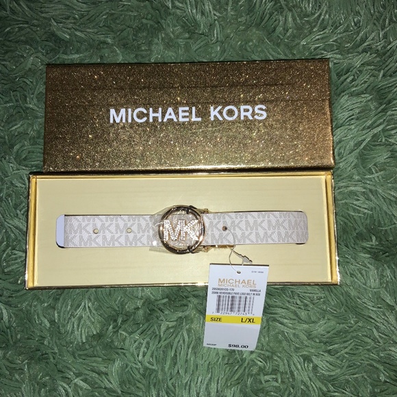 Women’s Michael Kors Gift Boxed Rhinestone Belt NWT Size L/XL - Picture 1 of 1